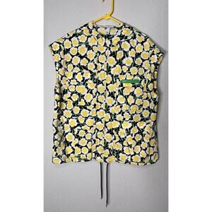 Diane Von Furstenberg x Target Size Medium Yellow Poppy Packable Hooded Vest